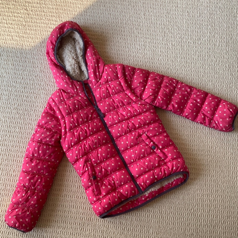 MINI BODEN Padded Jacket in Foxglove Star 9-10yrs